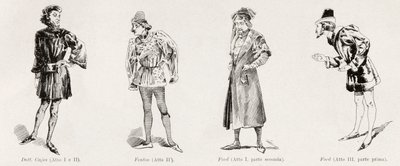 Costumes from the Opera Falstaff by Verdi, from L